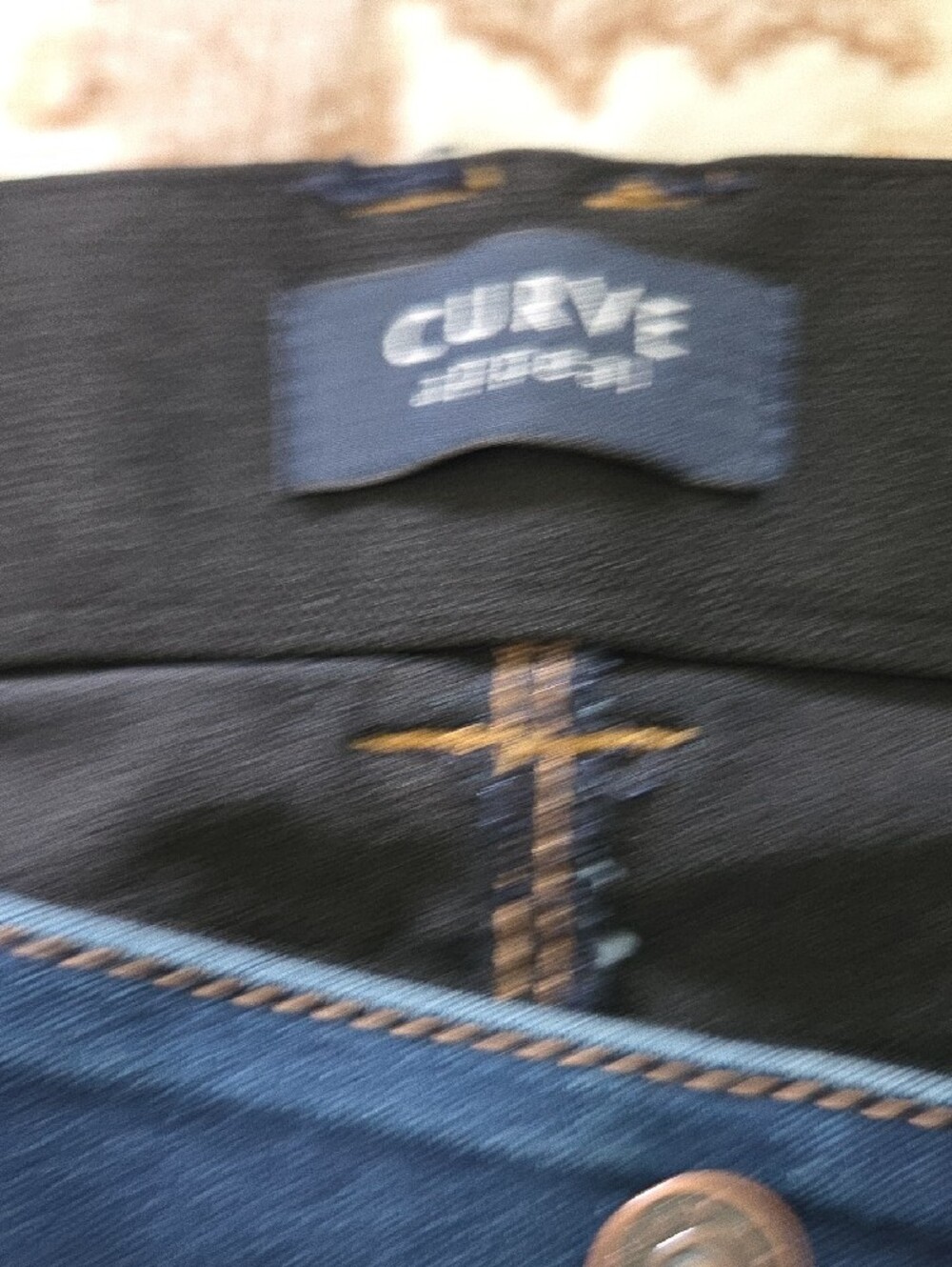 Straight Leg Women's Jeans in Dark Blue by Curve Appeal - Picture 2 of 3